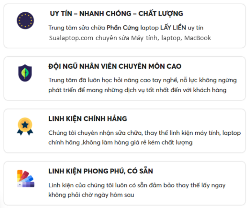Quán sửa máy tính gần đây uy tín & giá cả hợp lý.